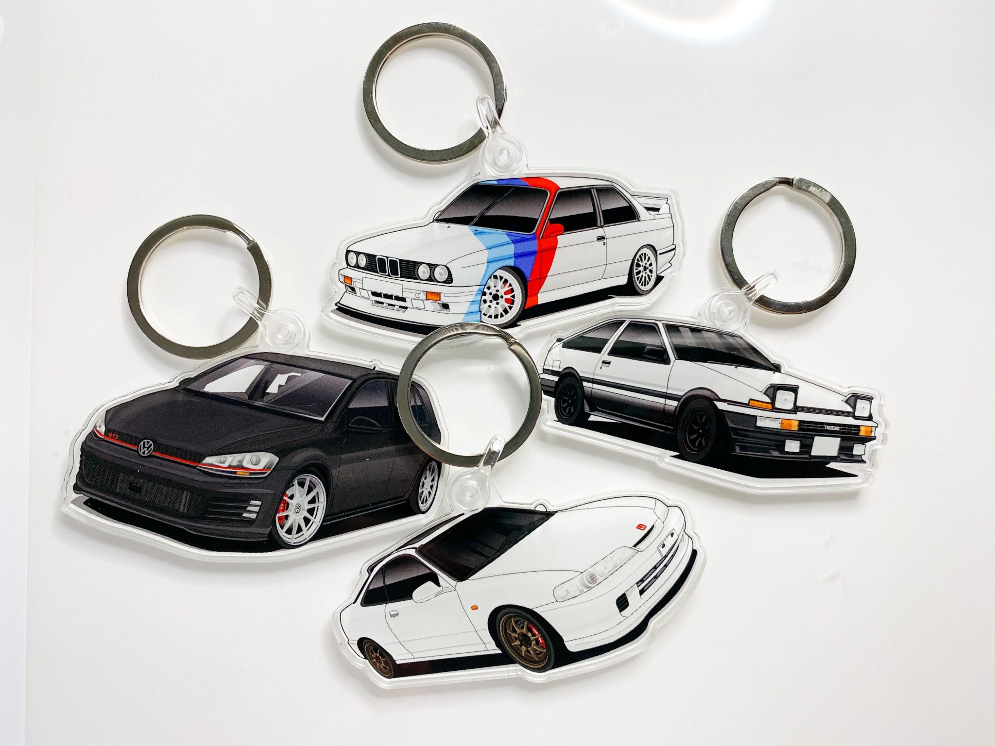 JDM Acrylic Car Keychains JDM Stuff