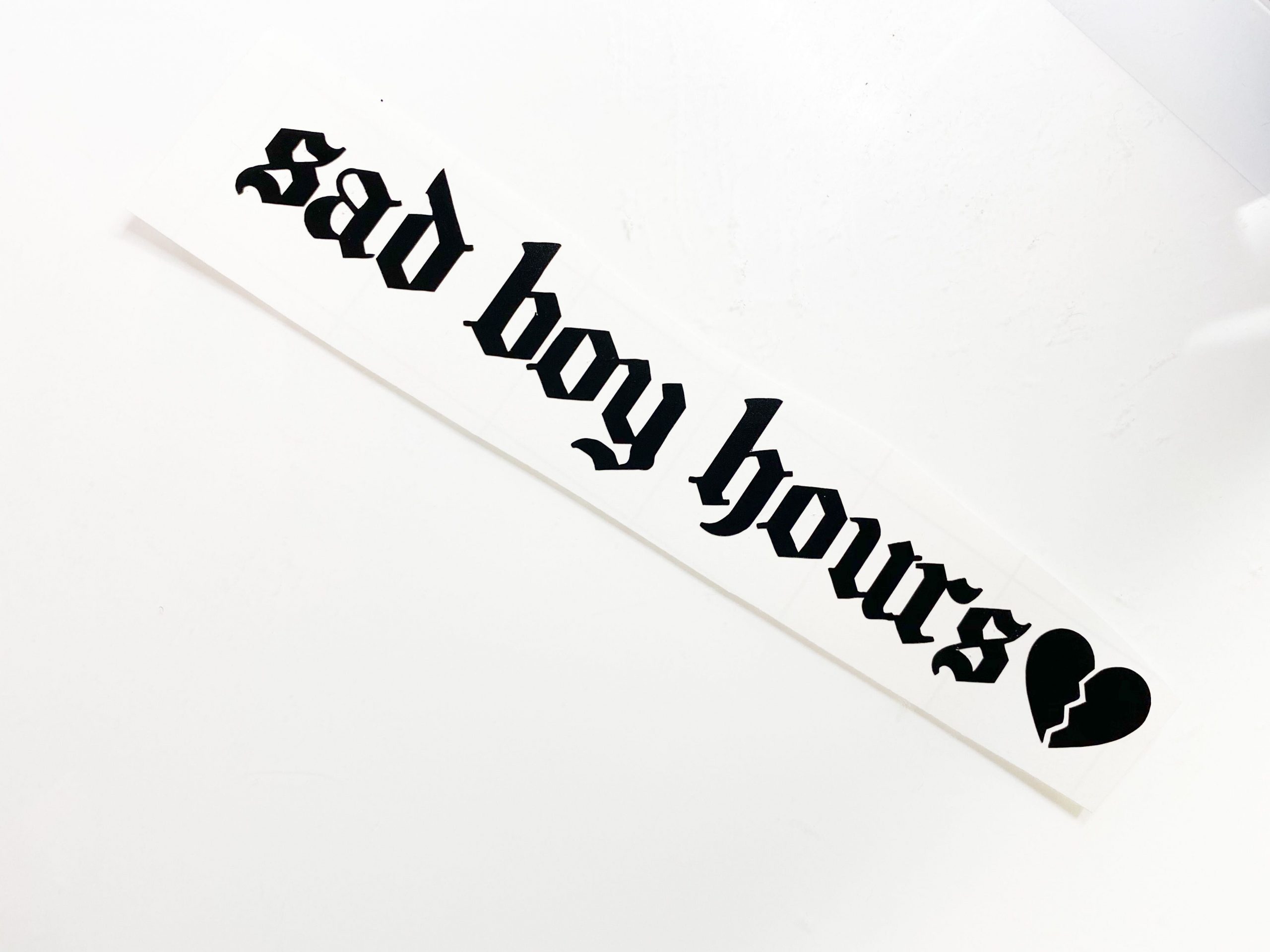 Sad Boy Hours Broken Heart / Rearview Side Objects in Mirror 