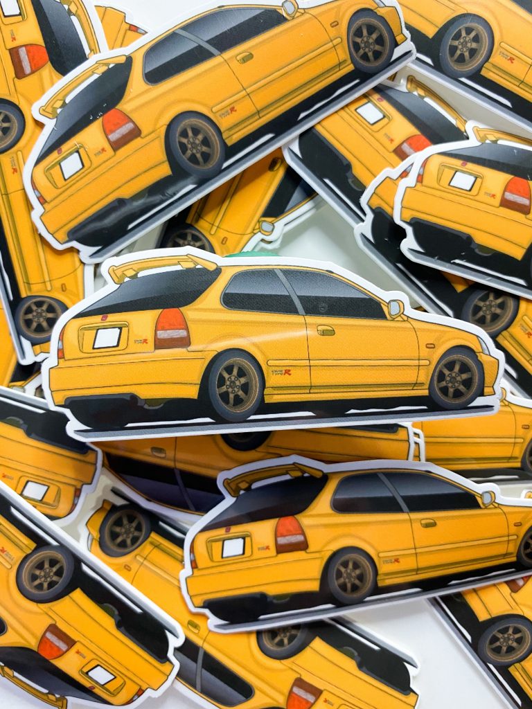 JDM Honda Civic Type R EK9 EK Hatch Vinyl Stickers | JDM Stuff