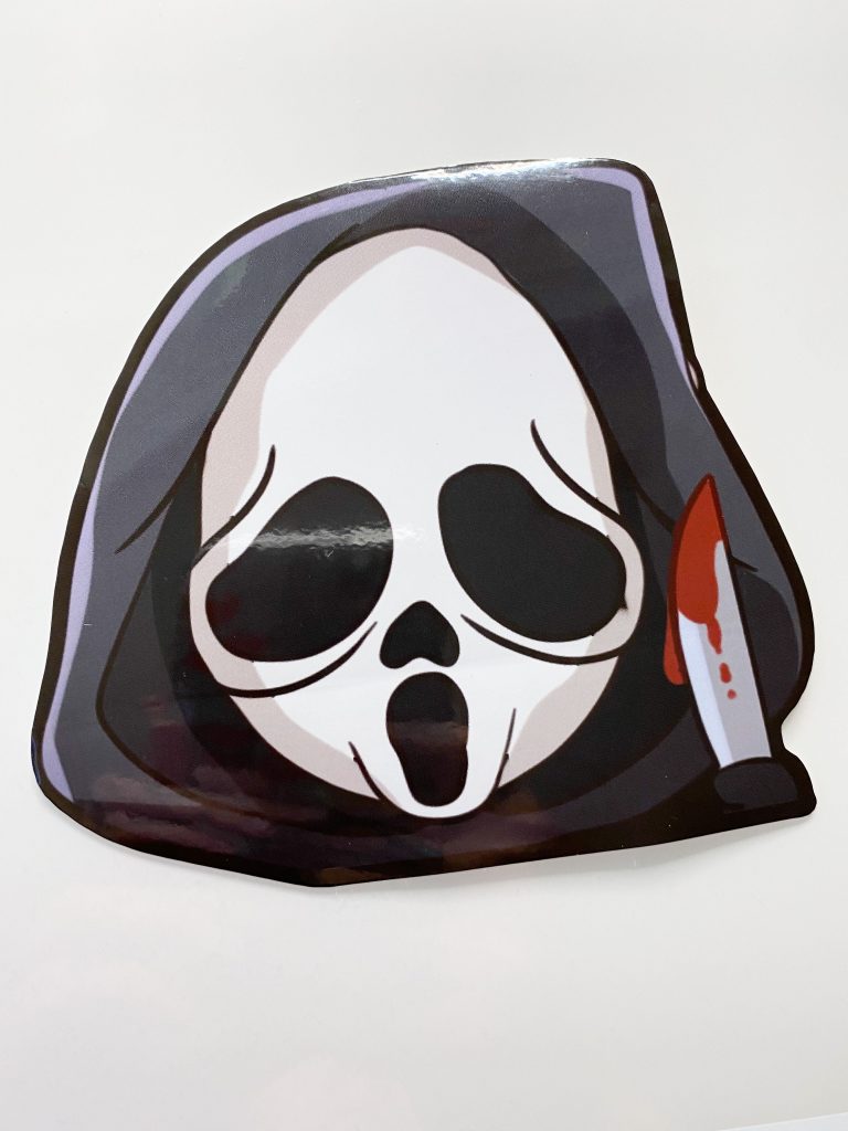 Scream – Ghostface Horror Peeker Decal Vinyl Stickers – JDM Stuff